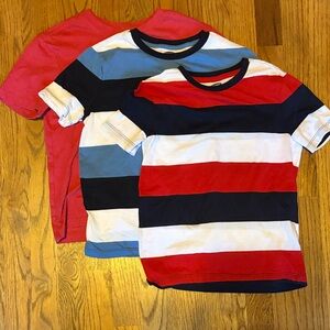 3 Old Navy Colorful Kids Tees - Red, Blue, White